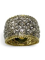 Anneau Mandile 1922 Femme Erosioni in Argent